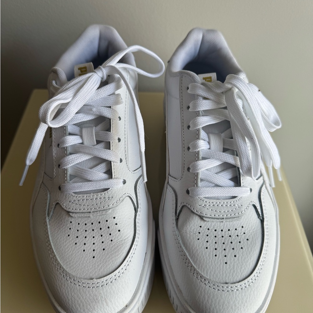 Puma Kareem Rebelle White Sneakers Size 8 LIKE NEW